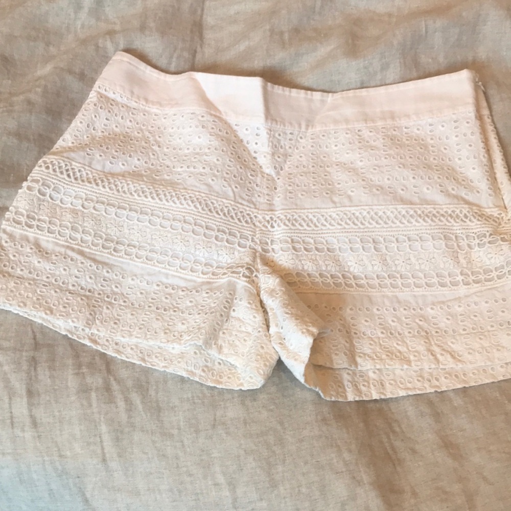 Loft white shorts size 8